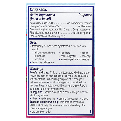 Alka-Seltzer Plus, Power Fast Fizz™, кашель и простуда, тяжелая форма, цитрус, 20 шипучих таблеток
