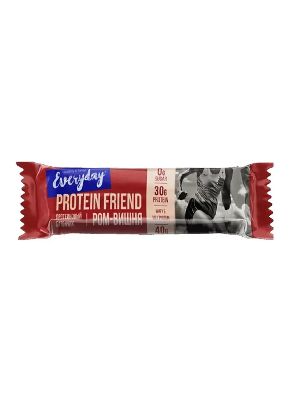 Батончик глазир с вишней и аром рома пакет EVERYDAY Protein Friend 40*12