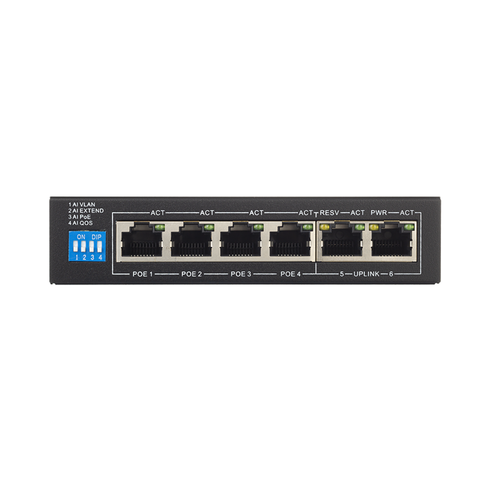 6-портовый POE коммутатор RL-SW4P2