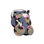 Бегемот / Hippo , brooch, Color