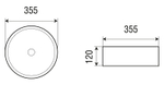 Раковина-чаша WeltWasser Elbach 3134 MBR 35 10000004519 Коричневая матовая
