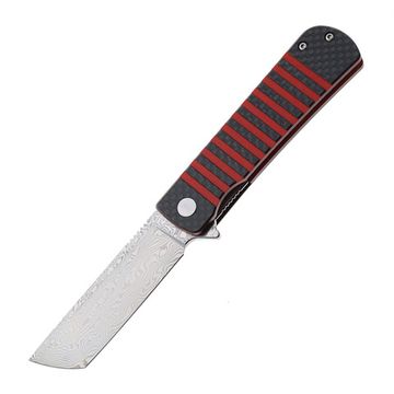 Складной нож Bestech BL05B Titan c клинком из стали Damascus, рукоять G10