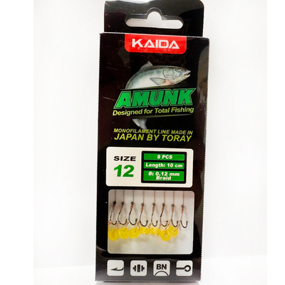 Крючки KAIDA AMUNK FMB01PR-12