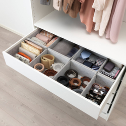 IKEA KOMPLEMENT  (ИКЕА КОМПЛЕМЕНТ)  -  Коробка, 8 шт. - светло-серый 90x54 см