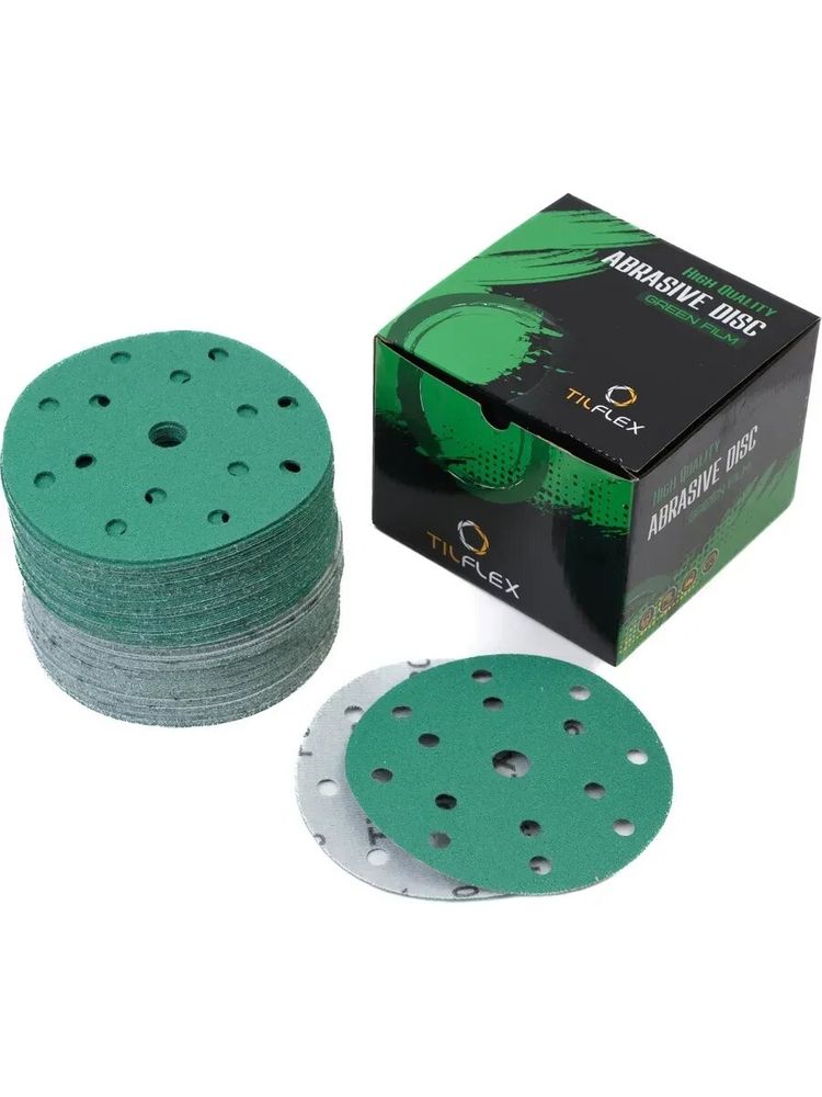 Абразивный круг TILFLEX CERAMIC 150 mm P1200 Multiholes на липучке