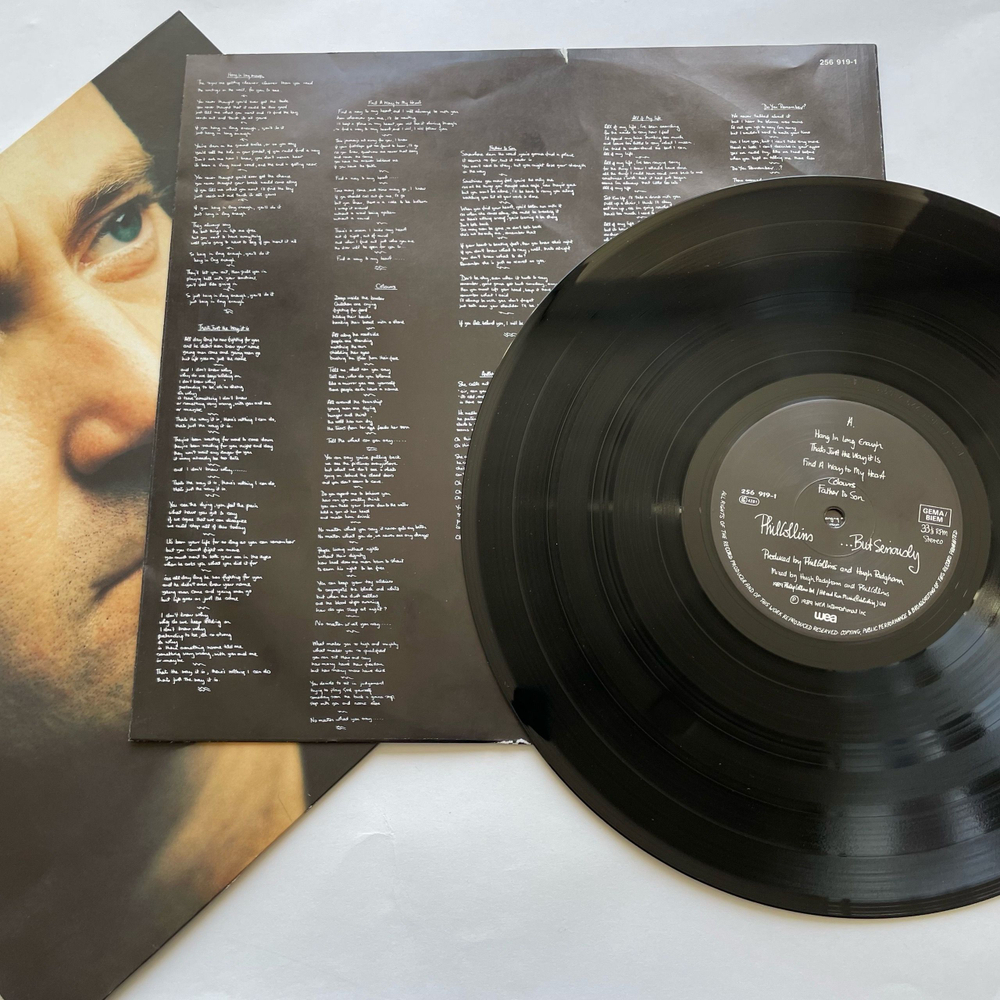 Винтажная виниловая пластинка LP Phil Collins But Seriously (Германия 1989) Another Day In Paradise