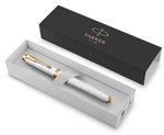 Перьевая ручка Parker IM Premium F318  Pearl GT,перо: F, цвет чернил: blue, в подарочной упаковке.