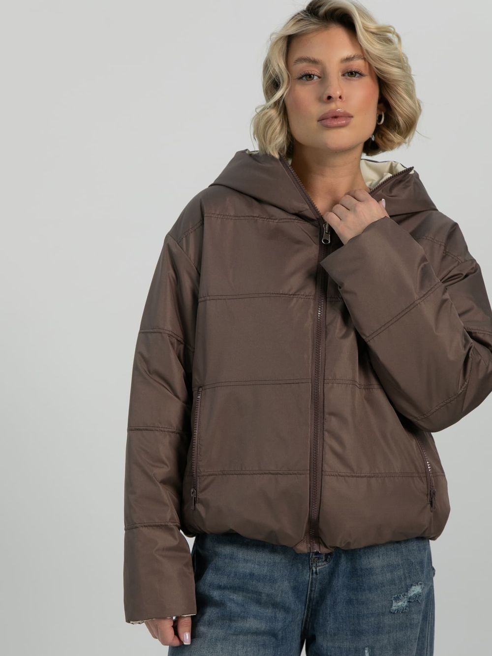 Куртка демисезонная Моё (коричневая) Б16273-2М LT Collection