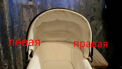Трещотки для капюшона левая и правая сторона для коляски Пег Перего