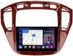 Магнитола для Toyota Highlander 1 XU20 / Kluger / 2000-2007 - FarCar S500-TS10 монитор 9.5" QLED на Android 14, Быстрая, CarPlay, 4G SIM-слот