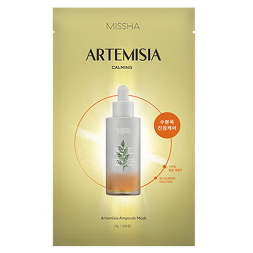 Тканевая маска для лица с экстрактом полыни Missha Artemisia Ampoule Mask, 27г
