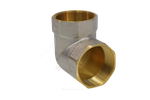 Угольник латунь никель Ду 20 (3/4") ВР/ВР 9001 ГОСТ 32585-2013 Aquasfera 9001-02