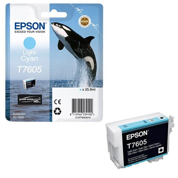 Картридж EPSON T7605 светло-голубой для SC-P600