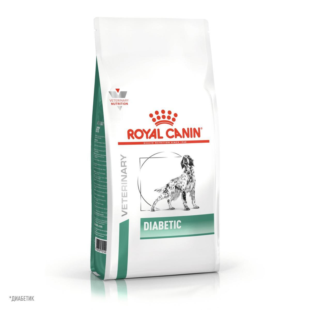 Royal Canin Diabetic Canine Диабетик канин Корм сухой диета для взрослых собак при диабете 1,5кг