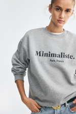 Свитшот оверсайз с надписью - H&M