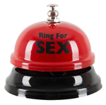 Настольный звонок с надписью Ring for Sex (Цвет: красный с черным)