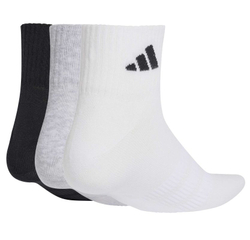 Носки теннисные Adidas Thin & Light Sportwear Ankle 3P - medium grey heather/white/black