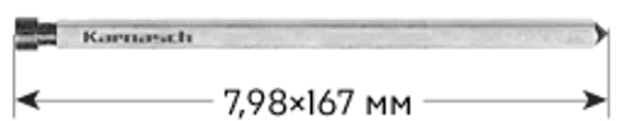 Корончатое сверло Karnasch 14х80 мм, HARD-LINE, Weldon 19, арт. 20.1650-014