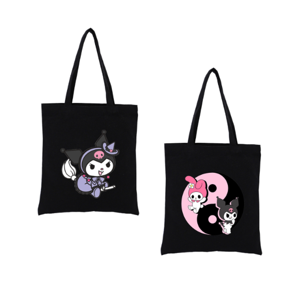 Шоппер "Black Sanrio", 40х35 см