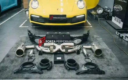 Спортивная выхлопная система с заслонками и даунпайпами для Porsche 911 992 Carrera S 2019+ 3.0 л Порш