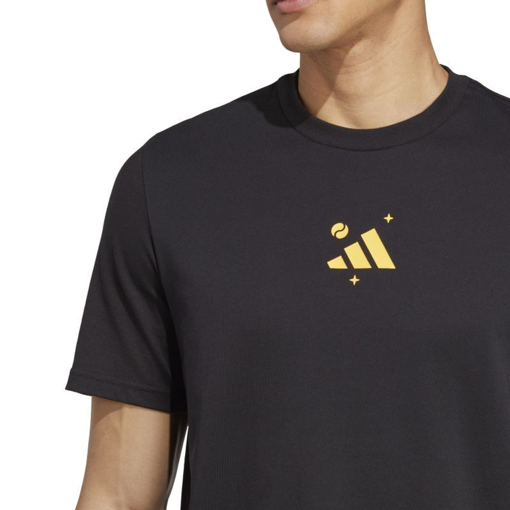Футболка мужская теннисная Adidas Tennis Graphic T-Shirt - black