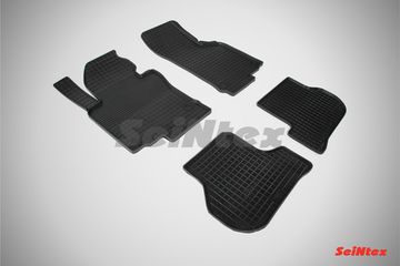 Резиновые коврики в салон Seat Leon II (2005-2012) "Сетка"