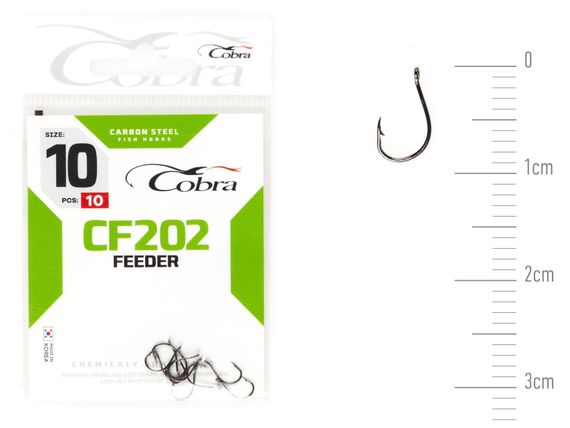 Крючки Cobra FEEDER CF202 №10, 10 шт.