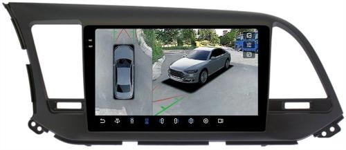 Магнитола для Hyundai Elantra 6 2016-2018 (штатная КЗВ, рамка тип 2) - FarCar BX9-360-7065F2B монитор 9.5" 2K QLED на Android 13, Быстрая, CarPlay, 4G SIM-слот, 4 камеры в комплекте
