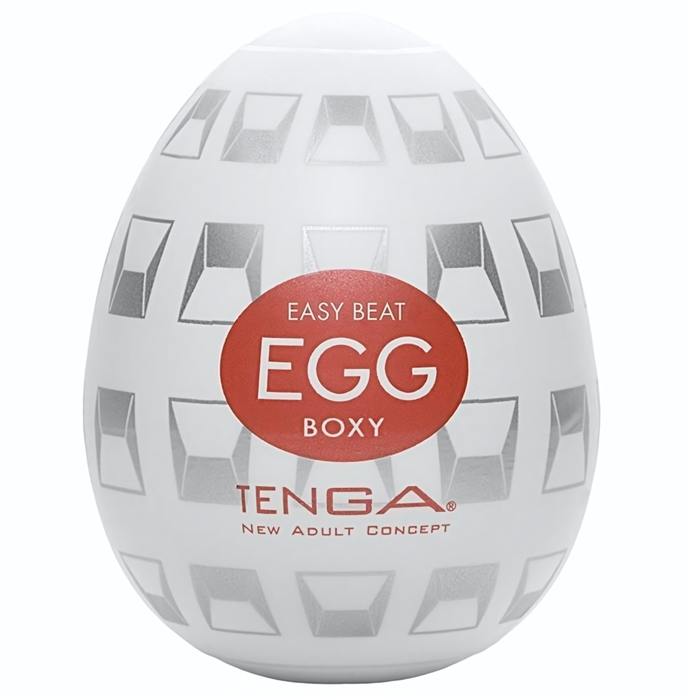 Мастурбатор-яйцо EGG Boxy (Цвет: молочный)