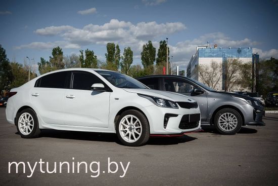 Сплиттер переднего бампера для Kia Rio IV