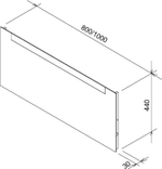 Зеркало Ravak Clear 100 X000000766 с подсветкой с выключателем