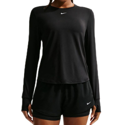 Женская теннисная футболка   Nike One Classic Dri-Fit Long-Sleeve - black/white