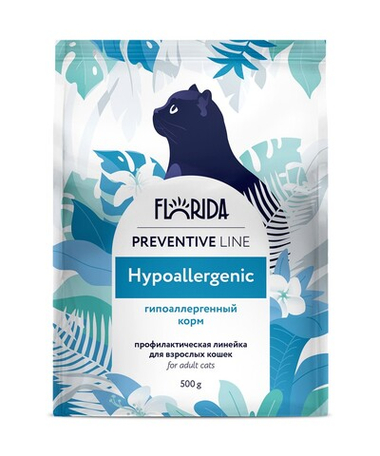 Florida Preventive Line Hypoallergenic для кошек 500 г