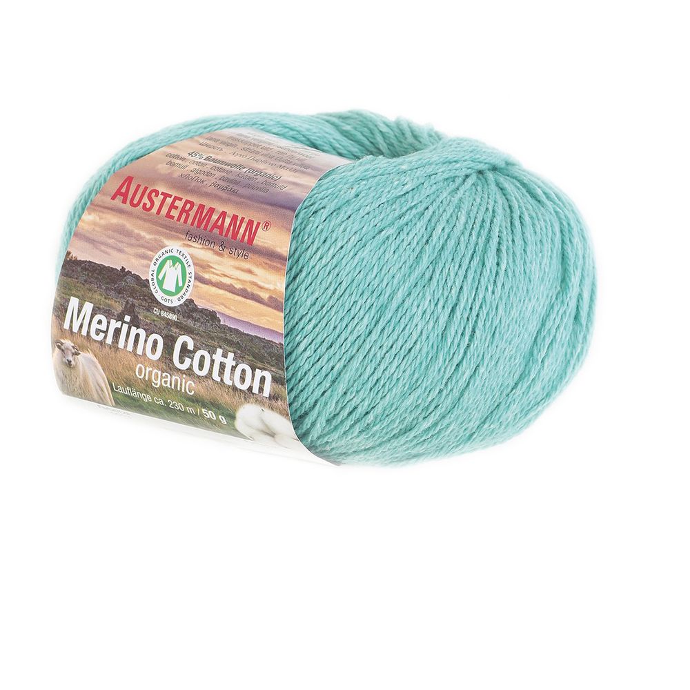 Пряжа Austermann (Аустерманн) Merino Cotton organic / уп.10 мот. по 50 г, 230 м, 12015