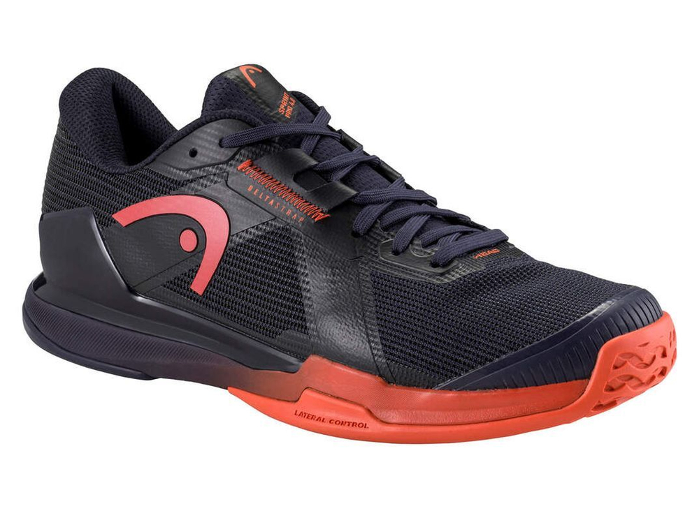 Мужские кроссовки теннисные Head Sprint Pro 4.0 Indoor - dark blue/red