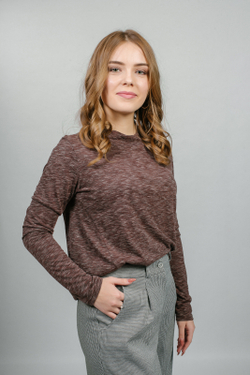 Туника 2933АП, коричневый
