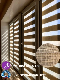 Рулонные шторы День-Ночь 65х120 см
