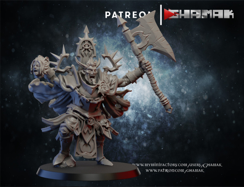 Grand Alliance Chaos Blades of Khorne Избранник Кровавого Бога миниатюра для dnd, днд, pathfinder, фентези, Настольная игра, НРИ, Варгейм, РПГ