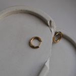 Моносерьга Клик мини, позолота / Small Click Gold