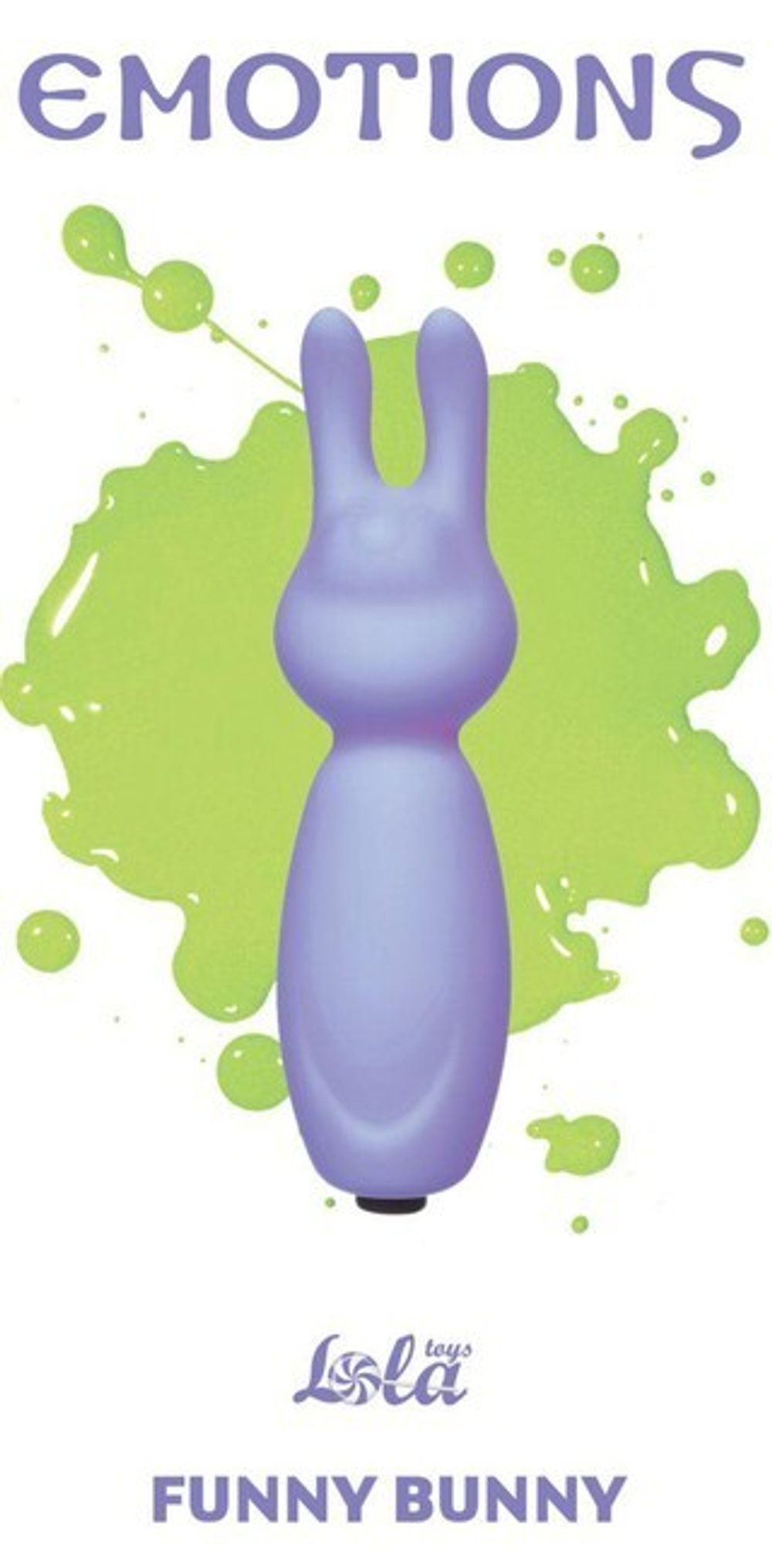 Мини-стимулятор с ушками Funny Bunny (8,5 см , сиреневый) (Цвет: сиреневый)