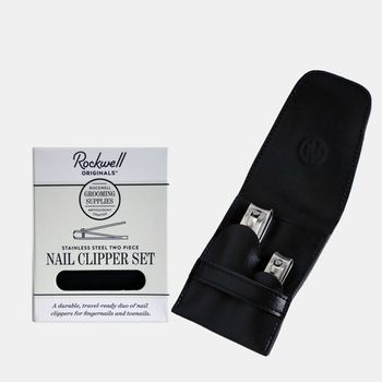 Набор кусачек для ногтей Rockwell из нержавеющей стали с чехлом (RR-NCLIPPER)