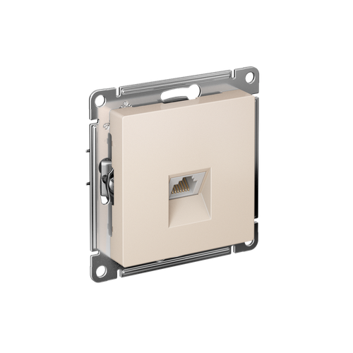 SE AtlasDesign Бежевый Розетка компьютерная RJ45, кат. 6A, механизм
