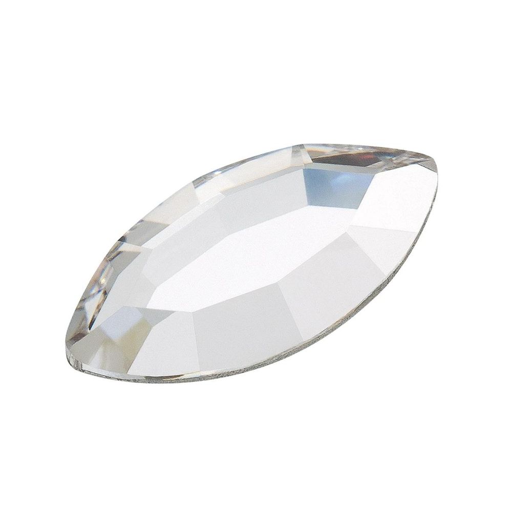 Стразы неклеевые стекло 8х4 мм, 72 шт, белый (crystal), Preciosa 438-14-110