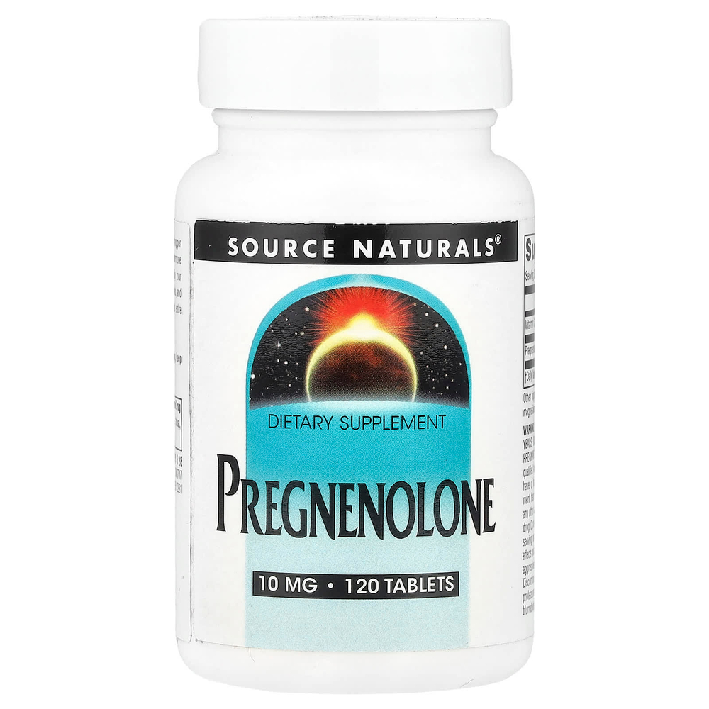 Source Naturals, Прегненолон, 10 мг, 120 таблеток