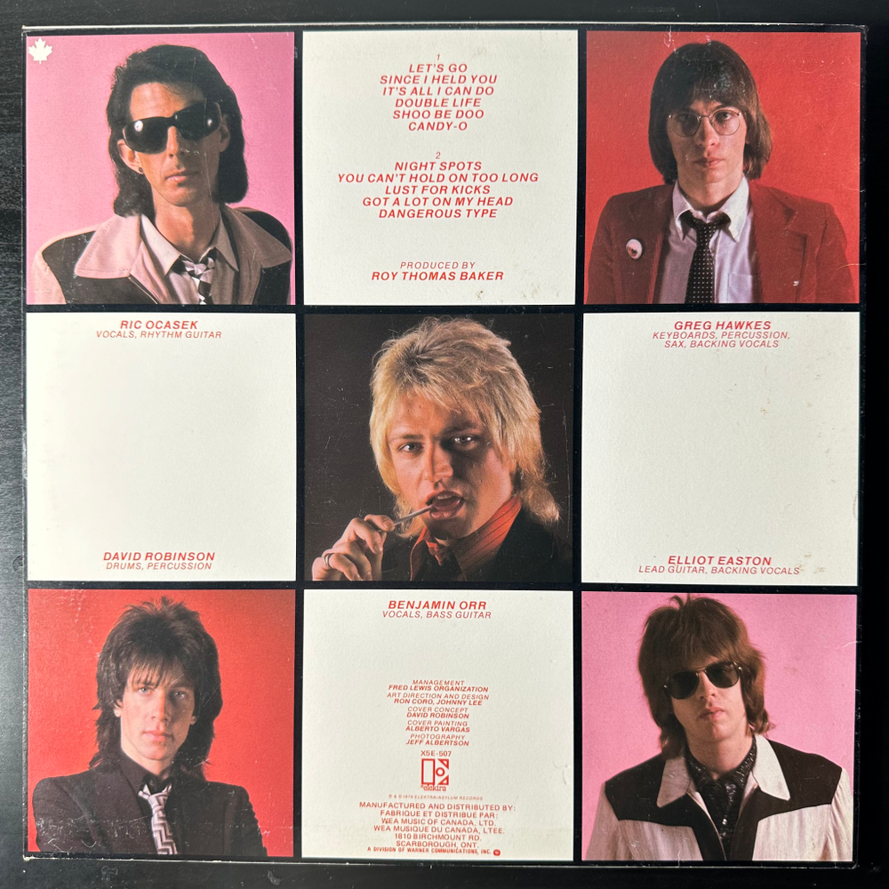 The Cars ‎– Candy-O (Канада 1979г.)