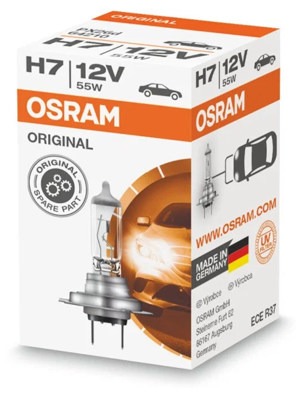 Лампа H7 OSRAM PX26D 55W