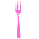 Вилка пласт Bright Pink 20шт