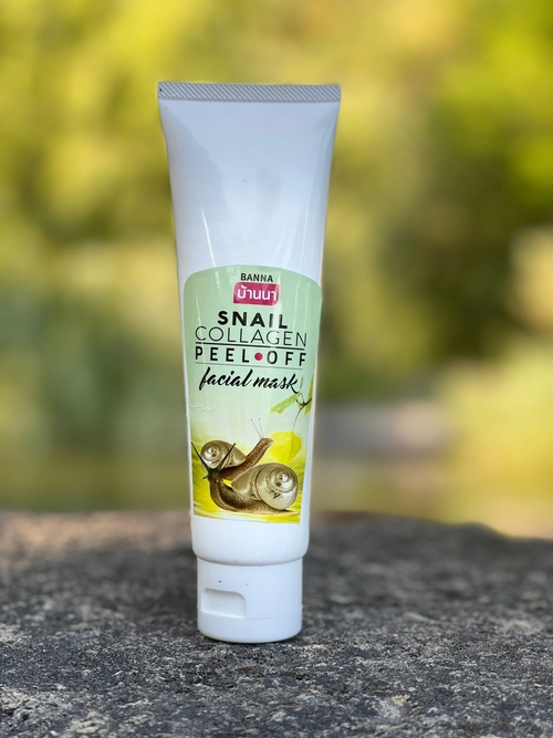 Маска-пленка с Коллагеном и муцином улитки Snail Collagen Peel-Off Fasial Mask Banna