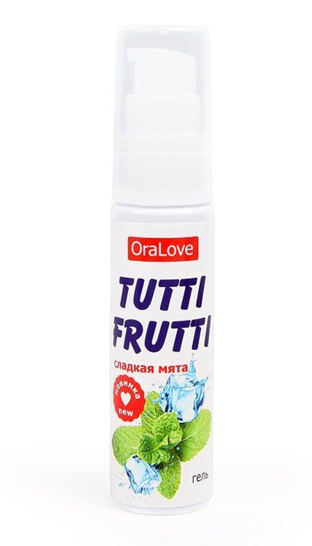 Съедобная гель-смазка TUTTI-FRUTTI для орального секса (Мята)