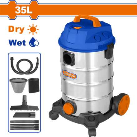 Пылесос промышленный WADFOW WVR4A35 1200 Вт 35 л